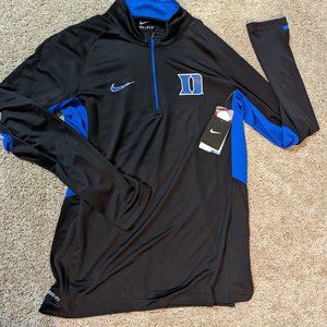 Duke collegiate Men's Medium Nike Dri-Fit long sleeve quarter-zip pullover